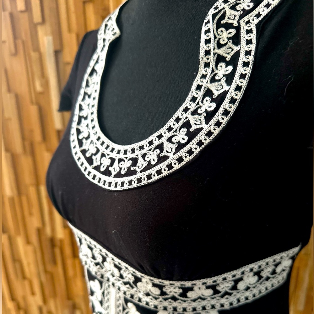 INC BLACK DRESS (with embroidery white)